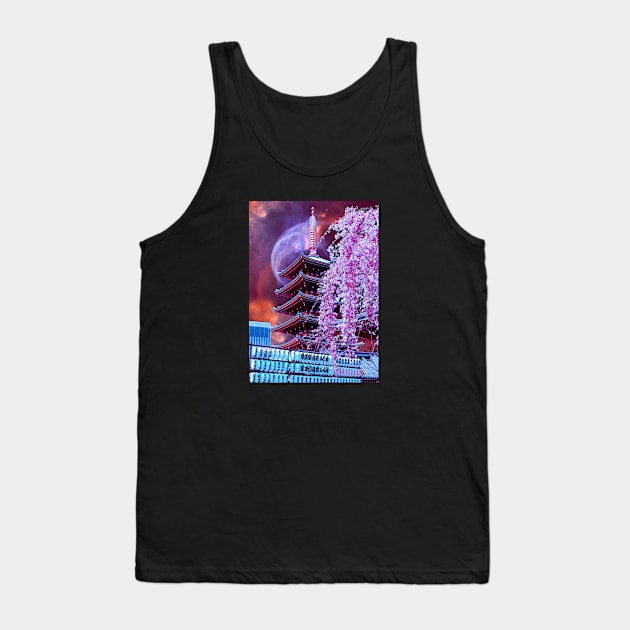 Tokyo Space Outer Galaxy Tank Top by JeffDesign